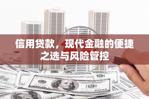 海拉尔信用贷款，现代金融的便捷之选与风险管控