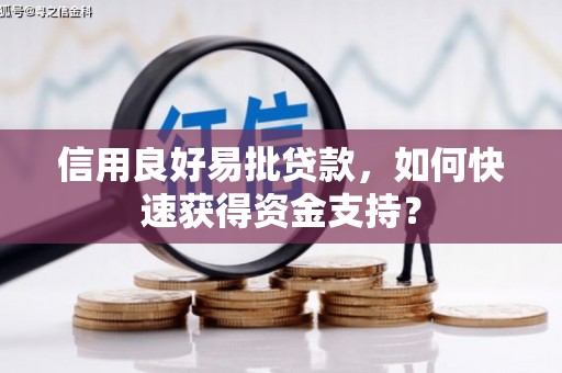 海拉尔信用良好易批贷款，如何快速获得资金支持？