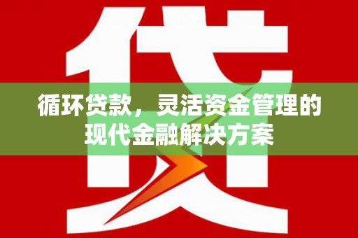 海拉尔循环贷款，灵活资金管理的现代金融解决方案