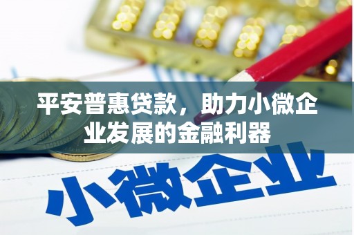 海拉尔平安普惠贷款，助力小微企业发展的金融利器