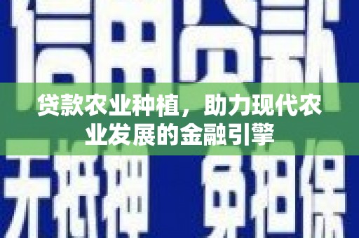 海拉尔贷款农业种植，助力现代农业发展的金融引擎