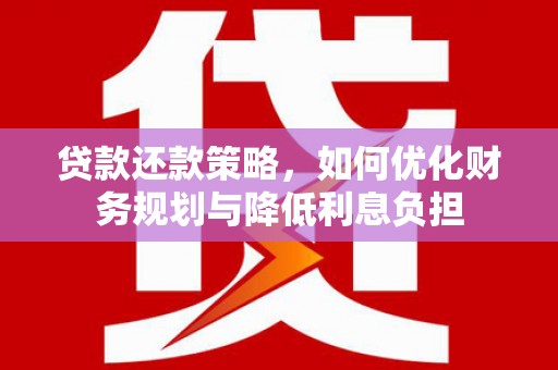 海拉尔贷款还款策略，如何优化财务规划与降低利息负担