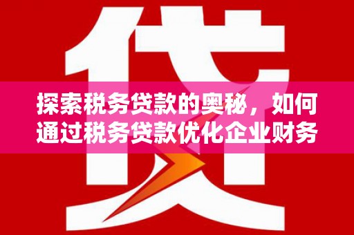 海拉尔探索税务贷款的奥秘，如何通过税务贷款优化企业财务