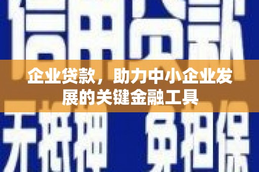 海拉尔企业贷款，助力中小企业发展的关键金融工具